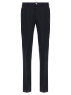 Pal Zileri Wool and Satin Dress Blue, view 4
