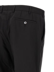 Pal Zileri Wool and Satin Dress Black