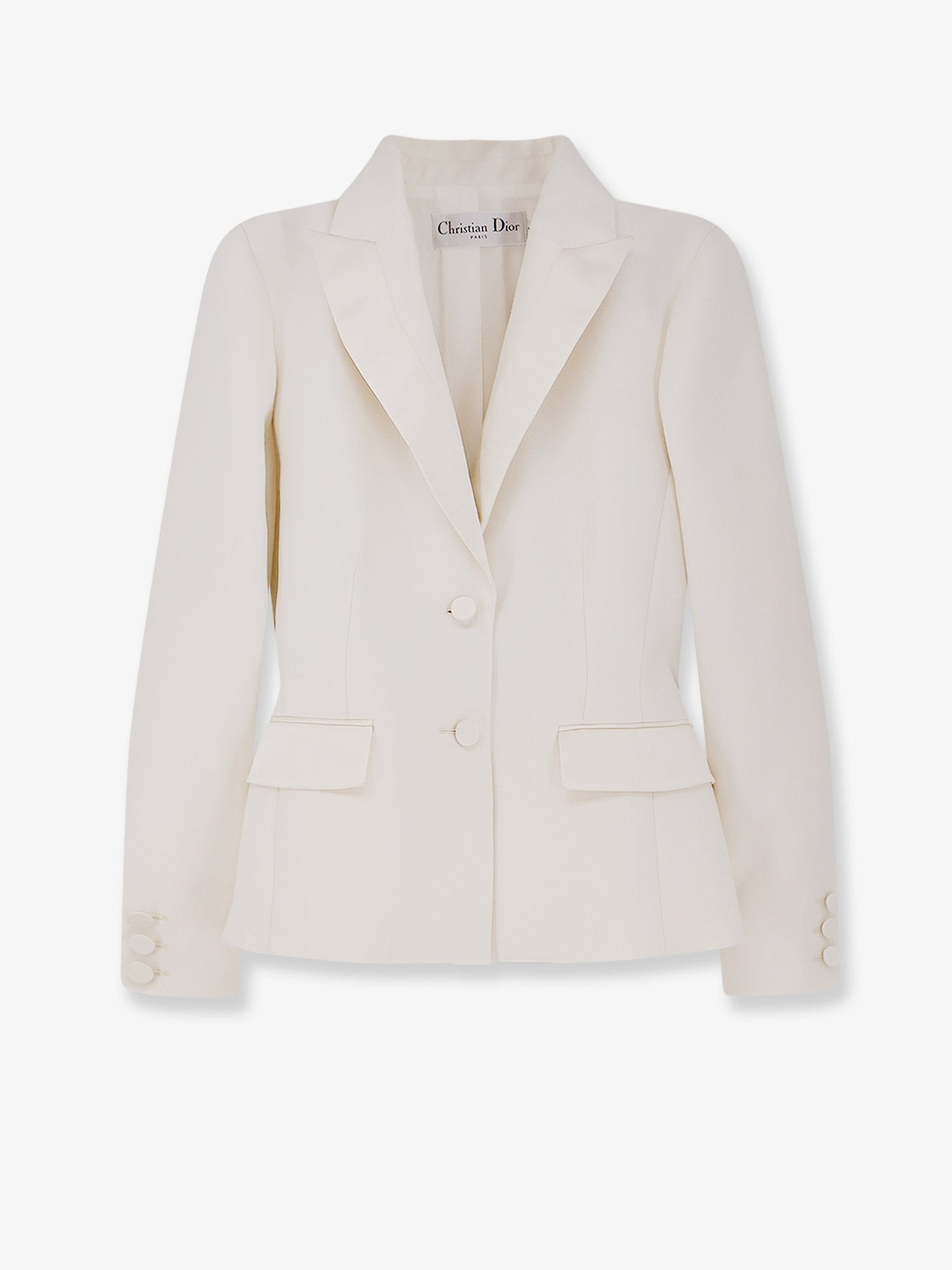 Dior Women's Wool and Silk Blend Jacket White Dior