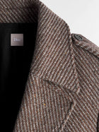 Dior Men's Wool and Silk Blend Natté Coat Brown, view 3
