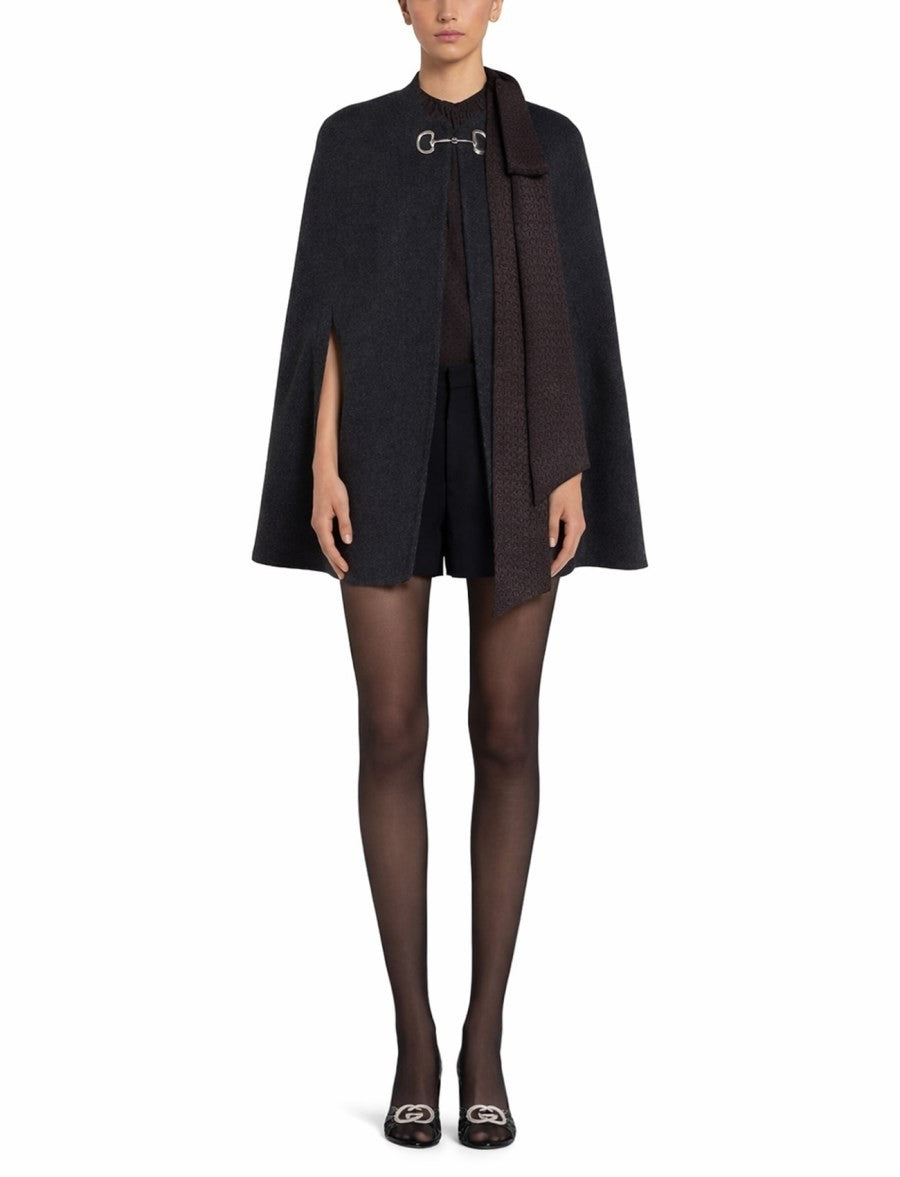 Gucci Women's Wool and Silk Cape Grey