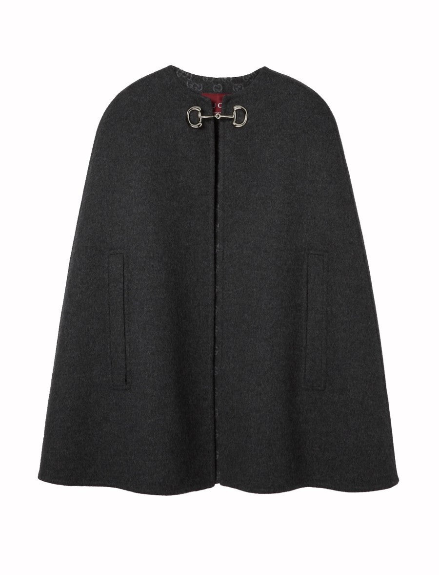 Gucci Women's Wool and Silk Cape Grey