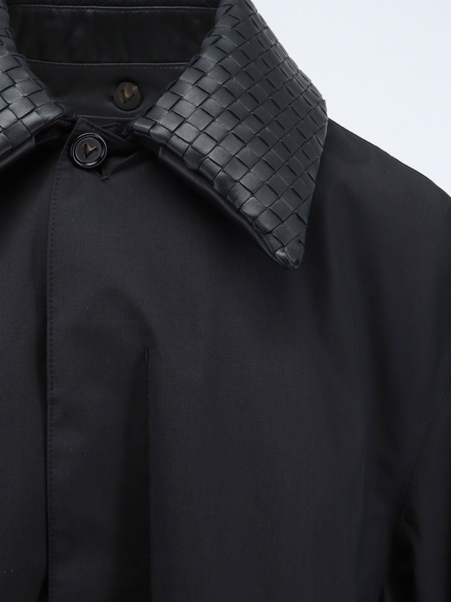 Bottega Veneta Men's Wool and Silk Coat Black