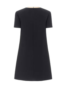 Valentino Women's Wool and Silk Mini Dress Black
