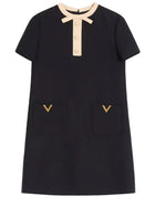 Valentino Women's Wool and Silk Mini Dress Black