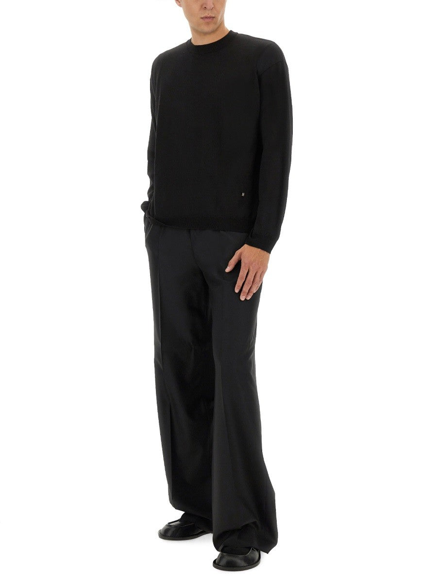 Moschino Men's Wool and Silk Pullover Black