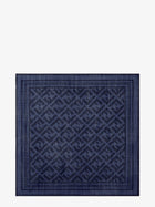 Fendi Men's Wool and Silk Scarf Grey