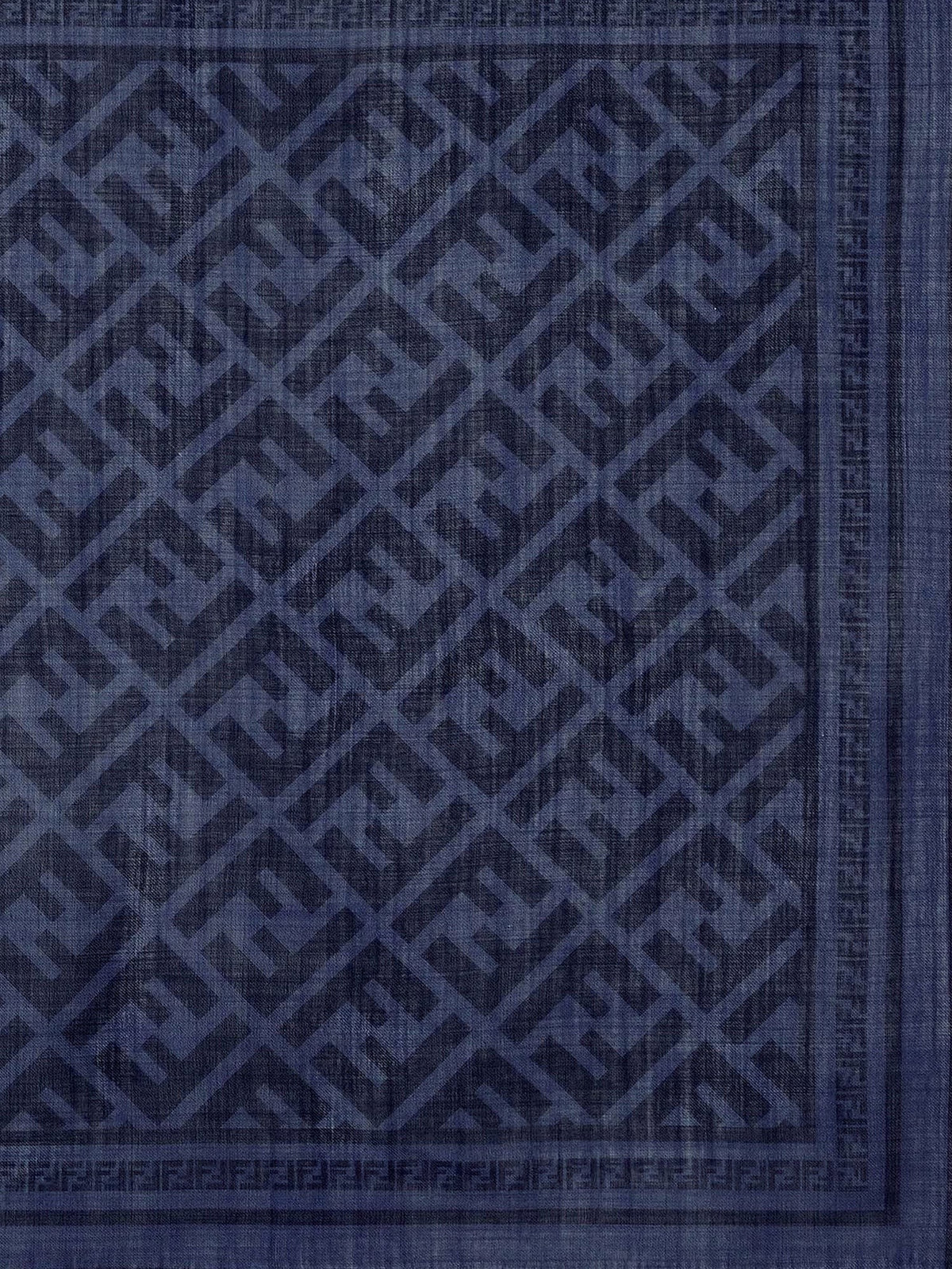 Fendi Men's Wool and Silk Scarf Grey, view 2