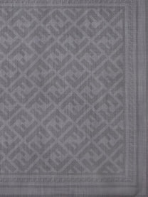 Fendi Men's Wool and Silk Scarf Grey