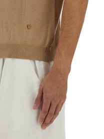 Moschino Men's Wool and Silk Sweater Beige