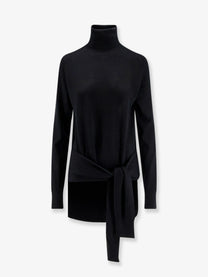 Toteme Women's Wool and Silk Turtleneck Black