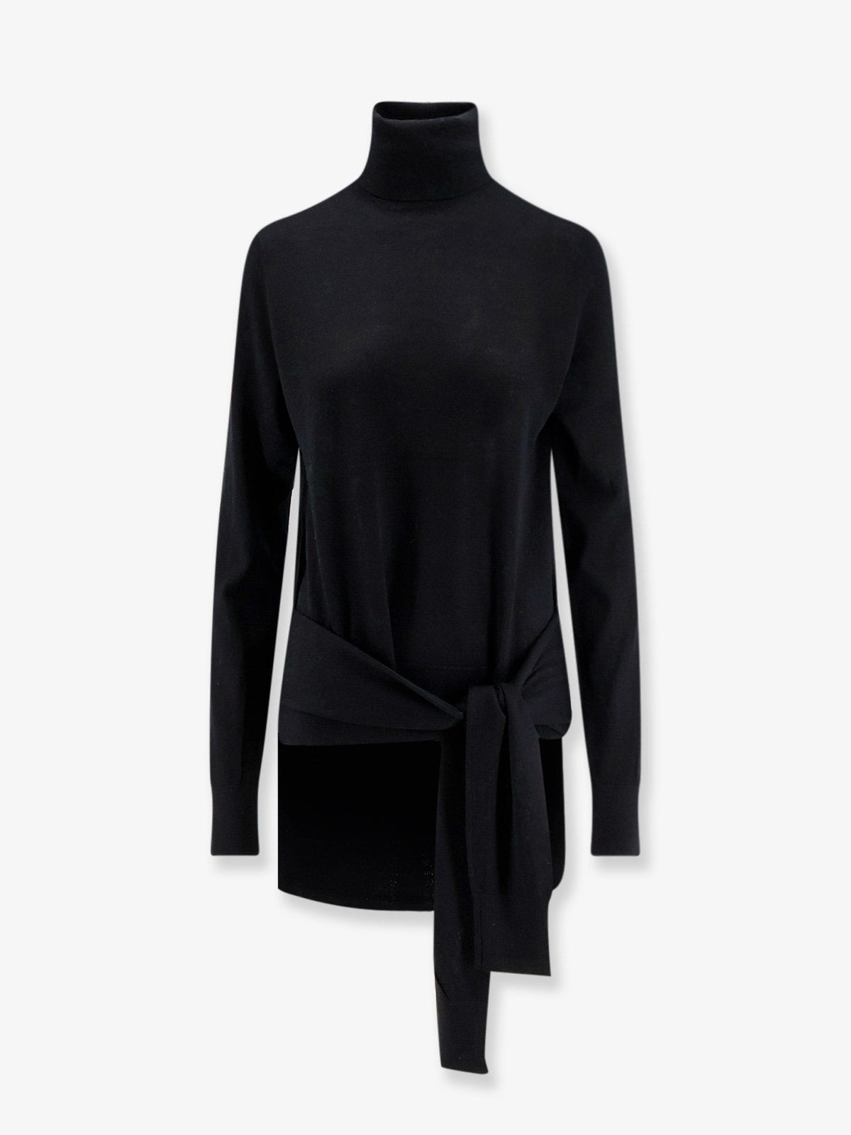 Toteme Women's Double Sleeve Turtleneck Sweater Black