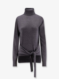 Toteme Women's Wool and Silk Turtleneck Grey