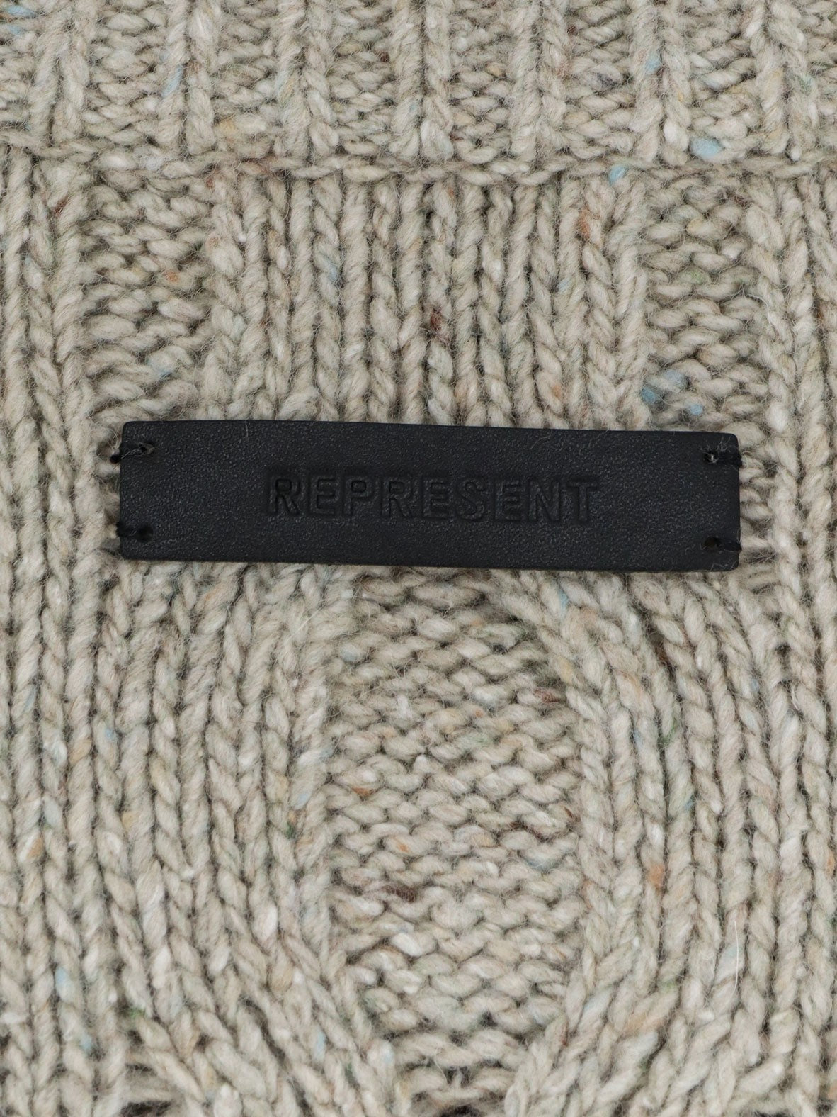 Represent Men's Wool and Viscose Blend Sweater Beige
