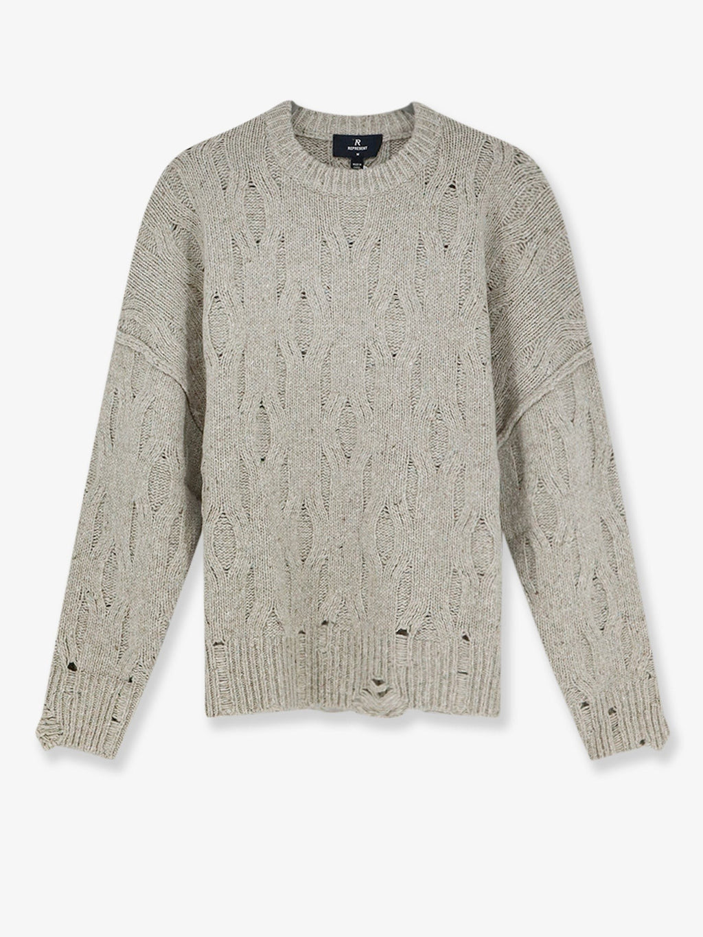 Represent Men's Wool and Viscose Blend Sweater Beige
