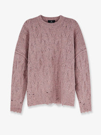 Represent Men's Wool and Viscose Blend Sweater Blue