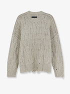 Represent Men's Wool and Viscose Blend Sweater Beige, view 2