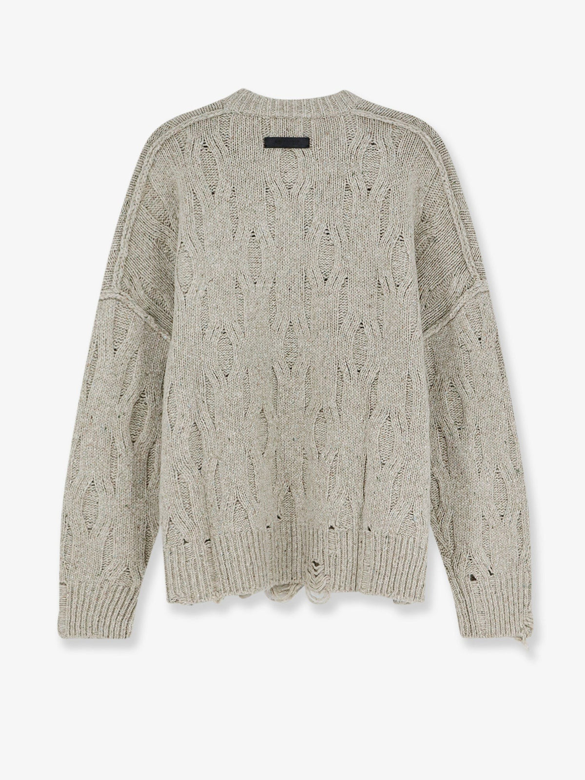Represent Men's Wool and Viscose Blend Sweater Beige, view 2