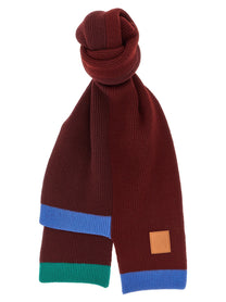 Loewe Wool Asymmetrical Scarf Gold
