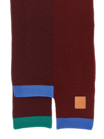 Loewe Wool Asymmetrical Scarf Gold