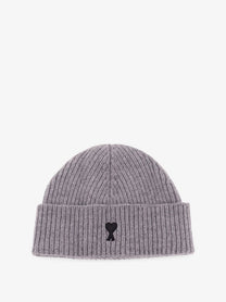 Ami Paris Men's Wool Beanie Hat Black