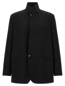 Zegna Wool Blazer Black