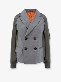 Sacai Women's Wool Blazer Grey