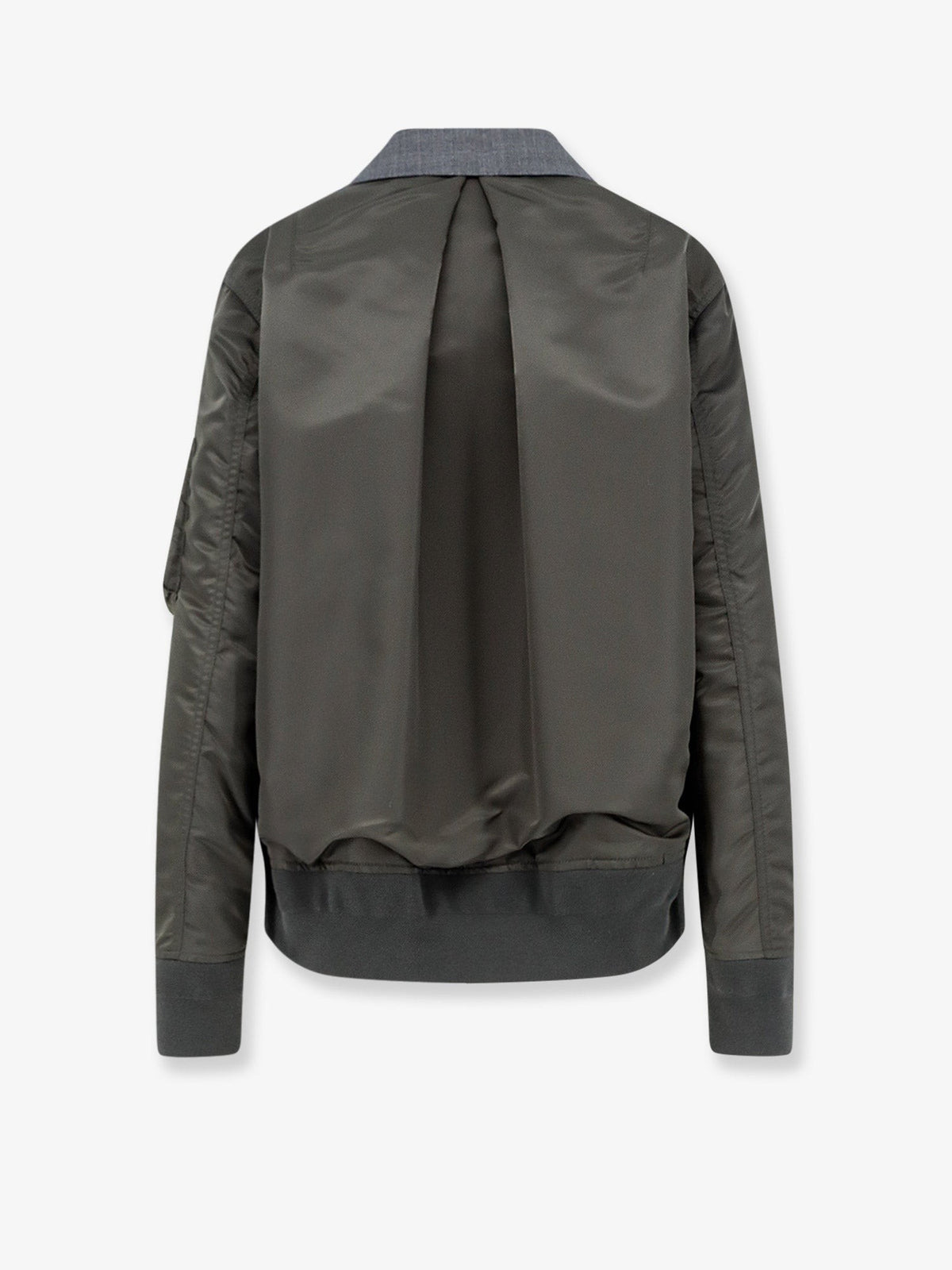 Sacai Women's Wool Blazer Grey, view 2