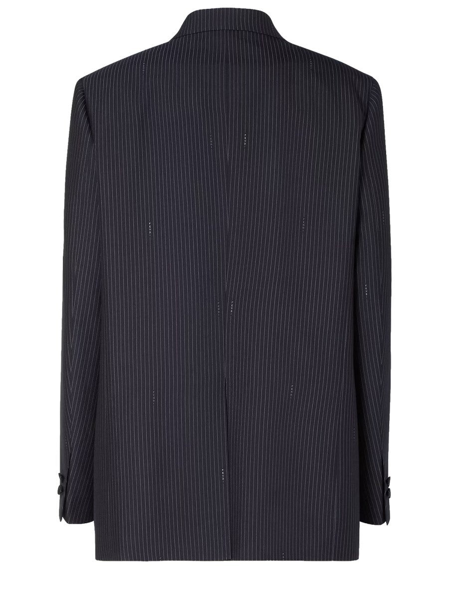 Fendi Women's Wool Blazer Blue