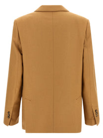 Ami Paris Wool Blazer Beige