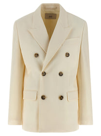 Ami Paris Wool Blazer White