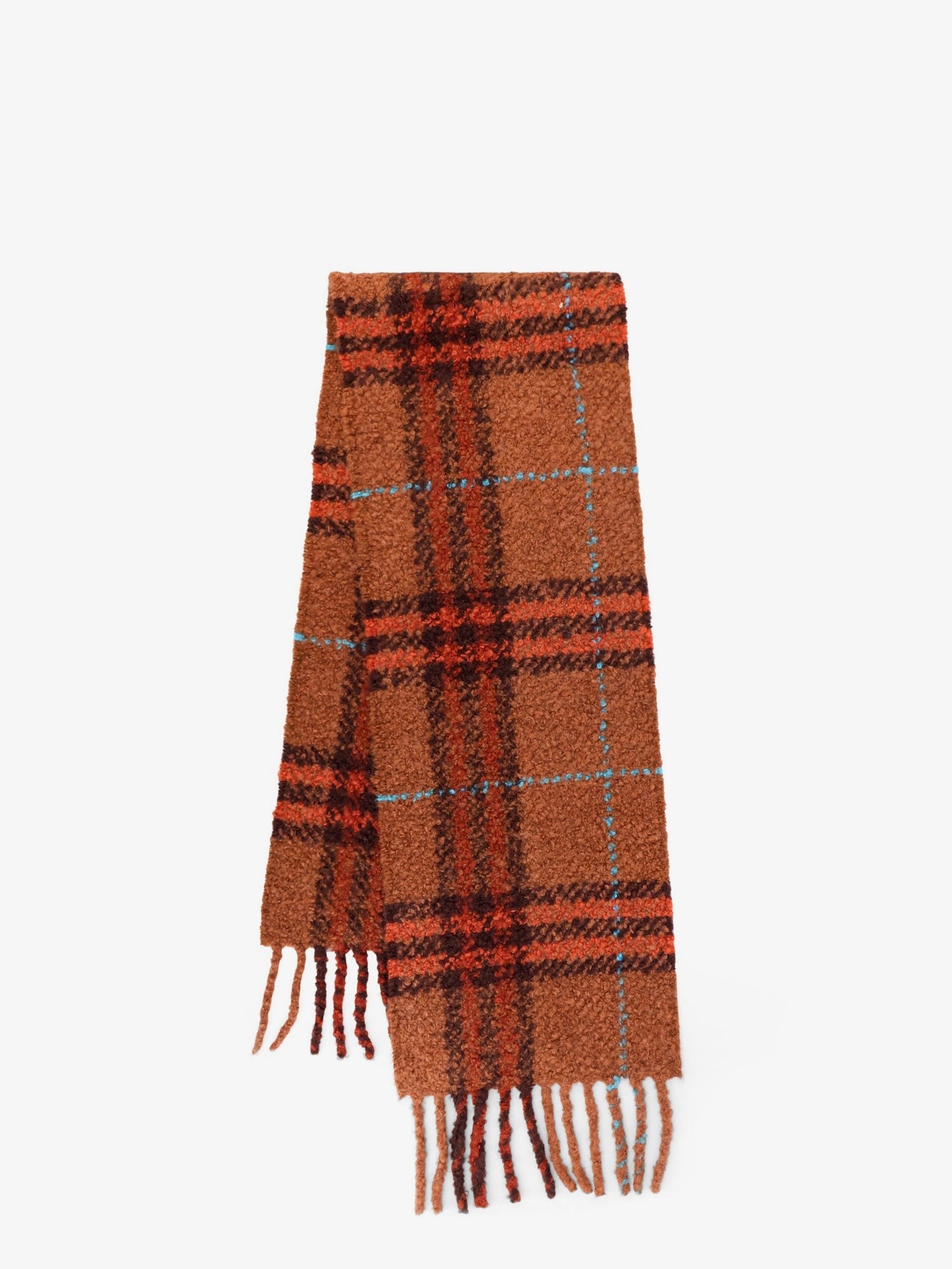 Burberry Women's Wool Blend and Alpaca Bouclé Scarf Brown