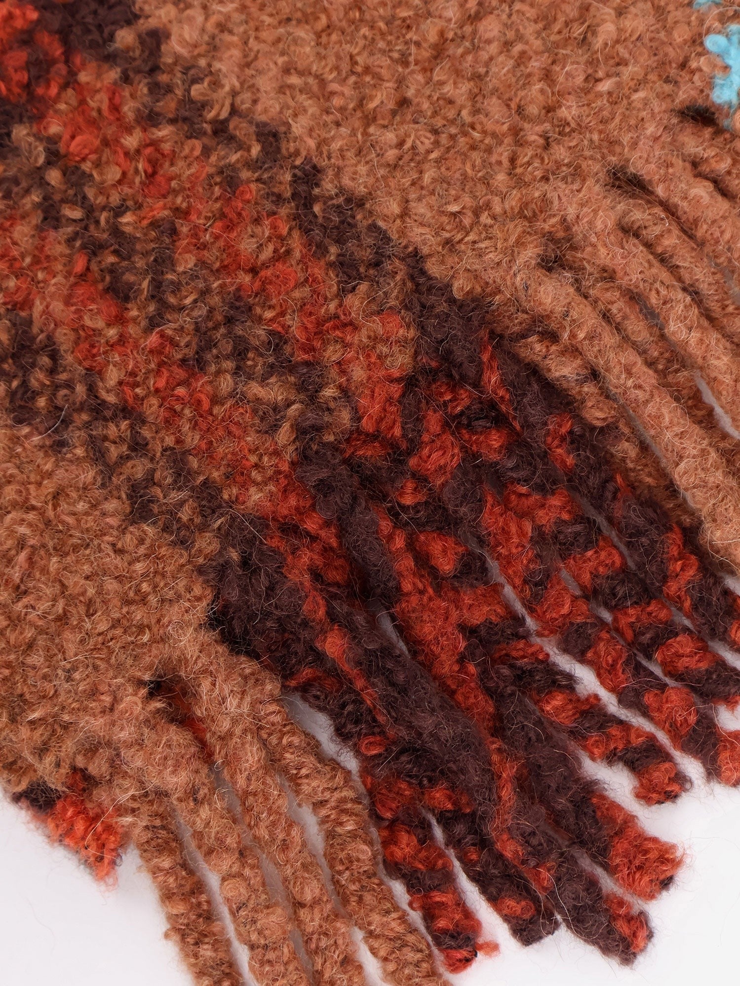 Burberry Women's Wool Blend and Alpaca Bouclé Scarf Brown