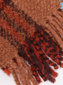 Burberry Women's Wool Blend and Alpaca Bouclé Scarf Brown