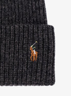 Polo Ralph Lauren Men's Wool Blend Beanie Hat Grey, view 3