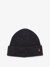Polo Ralph Lauren Men's Wool Blend Beanie Hat Grey