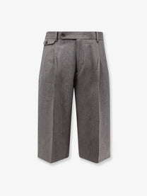Tonywack Men's Wool Blend Bermuda Shorts Grey