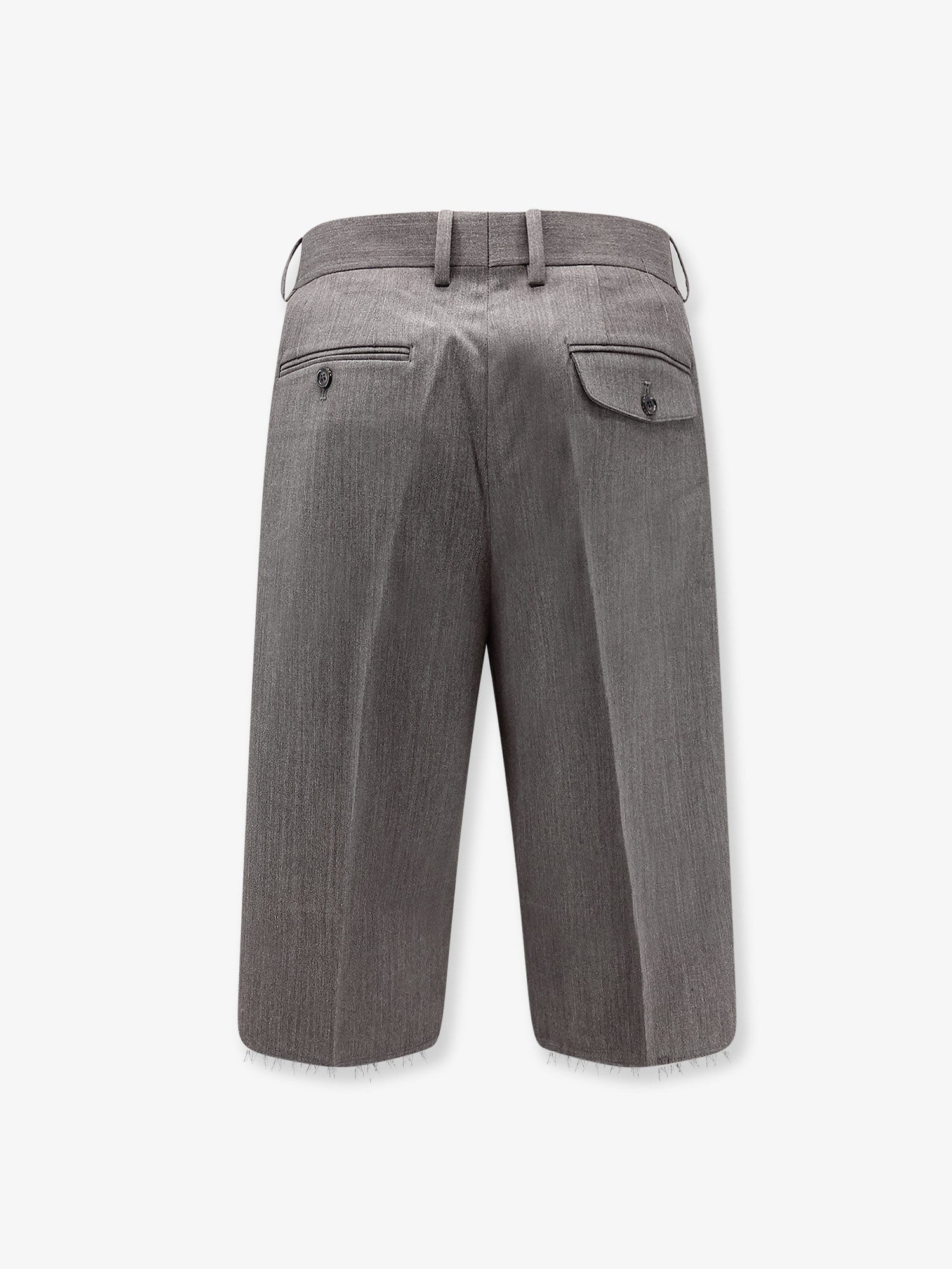 Tonywack Men's Wool Blend Bermuda Shorts Grey