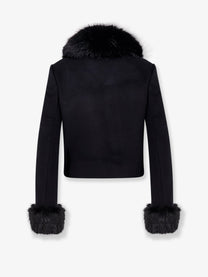 self-portrait Women's Wool Blend Blazer Black, view 2