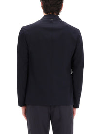 Herno Men's Wool Blend Blazer Blue