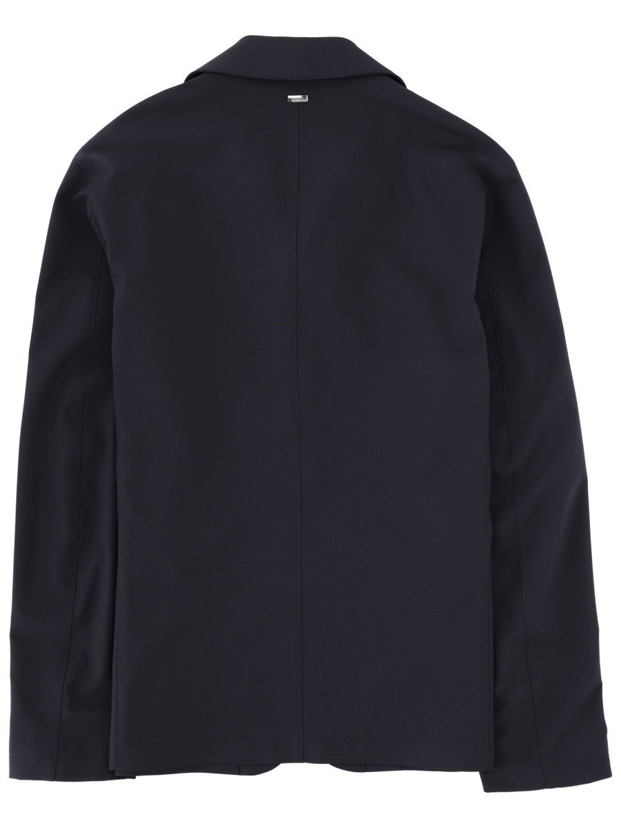 Herno Men's Wool Blend Blazer Blue