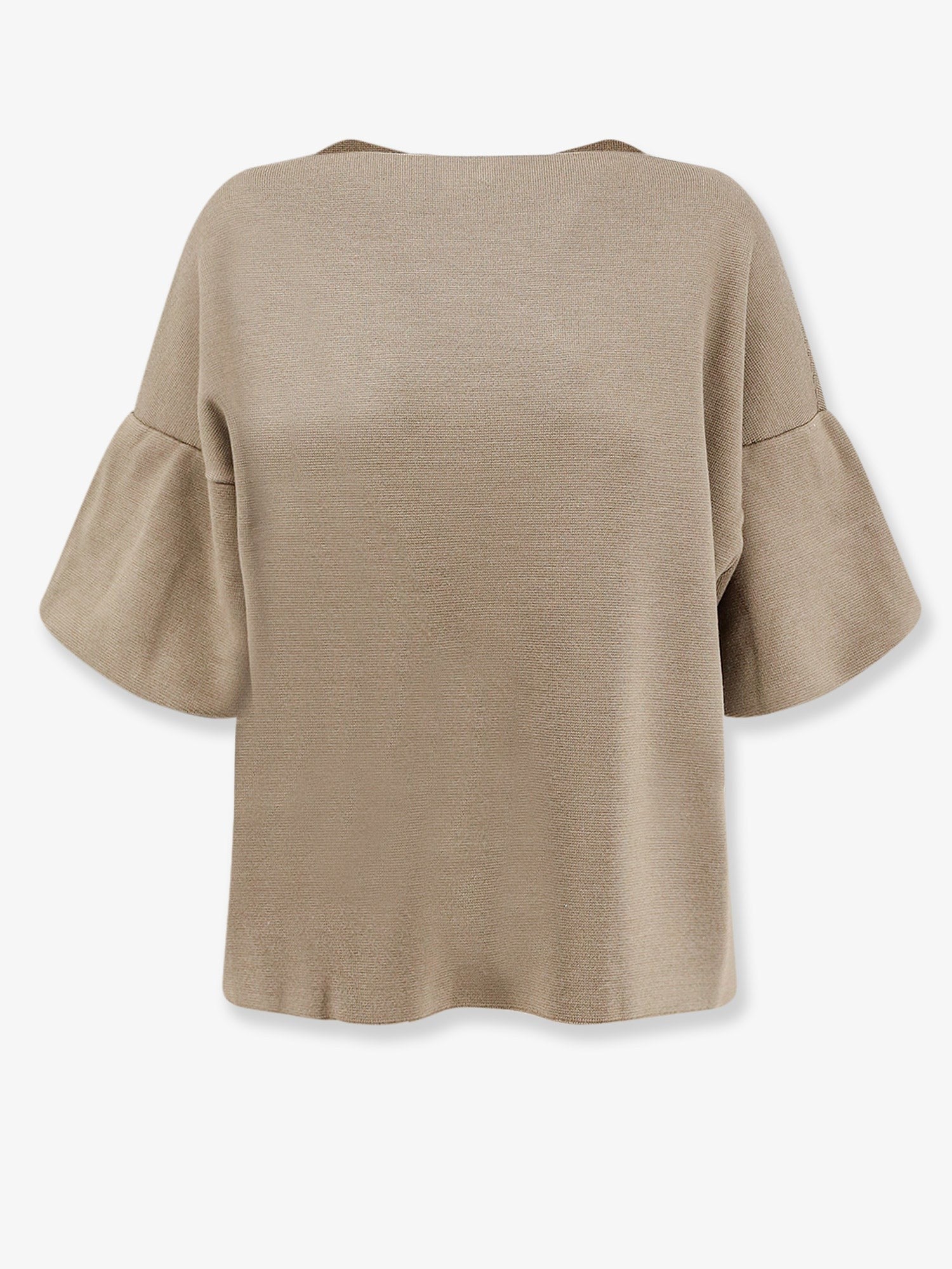Nude Lucy Women's Wool Blend Boat Neck Sweater Beige
