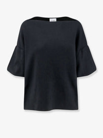 Nude Lucy Women's Wool Blend Boat Neck Sweater Black