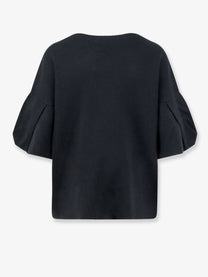 Nude Lucy Women's Wool Blend Boat Neck Sweater Black