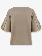 Nude Lucy Women's Wool Blend Boat Neck Sweater Beige, view 2