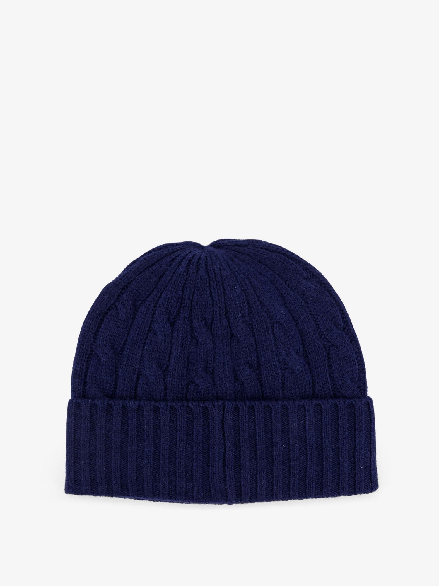 Polo Ralph Lauren Men's Wool Blend Cable Knit Beanie Hat Blue