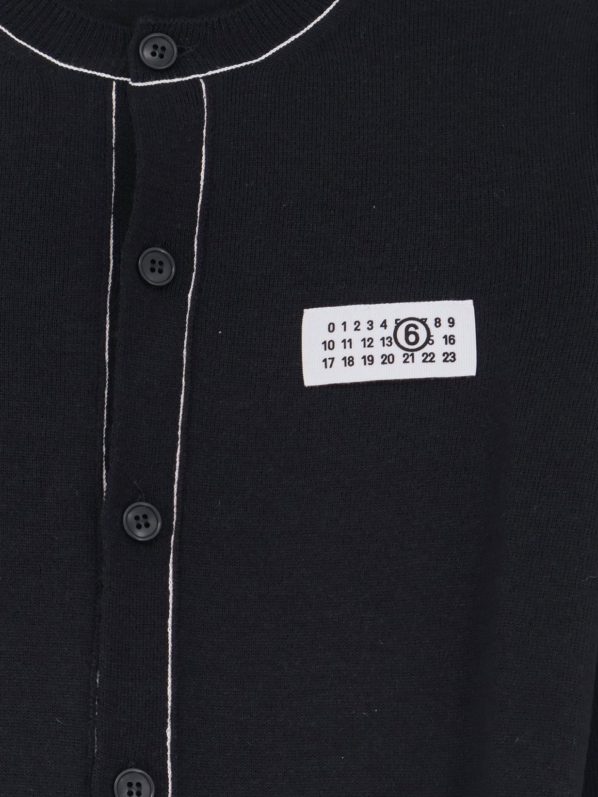MM6 Maison Margiela Women's Wool Blend Cardigan Black