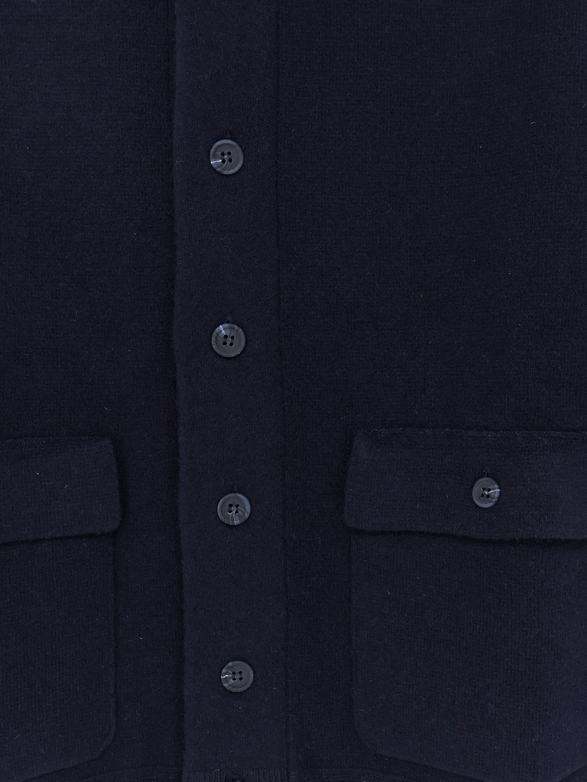 Alpha-Studio Men's Wool Blend Cardigan Blue
