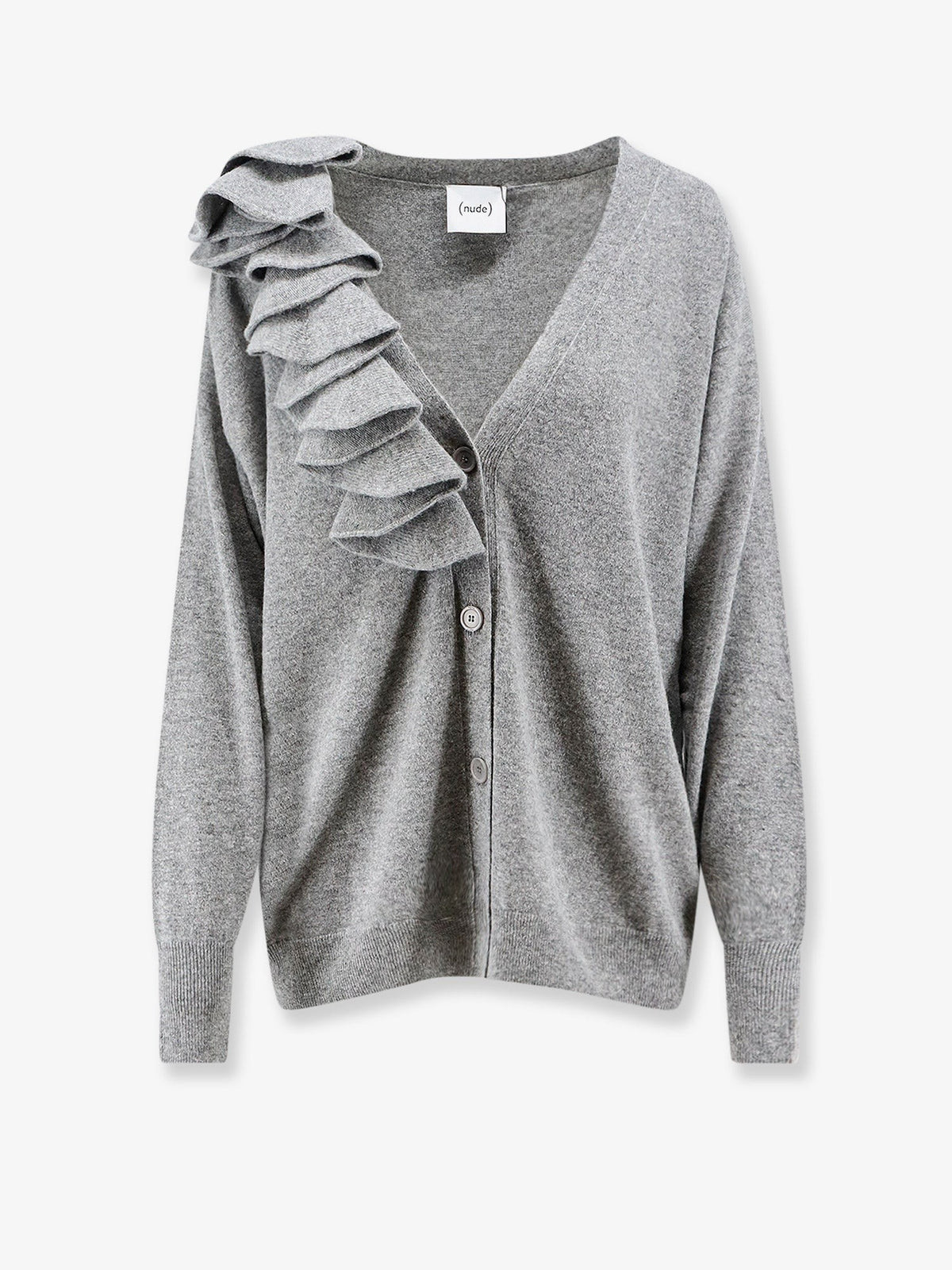 Nude Lucy Women's Wool Blend Cardigan Grey