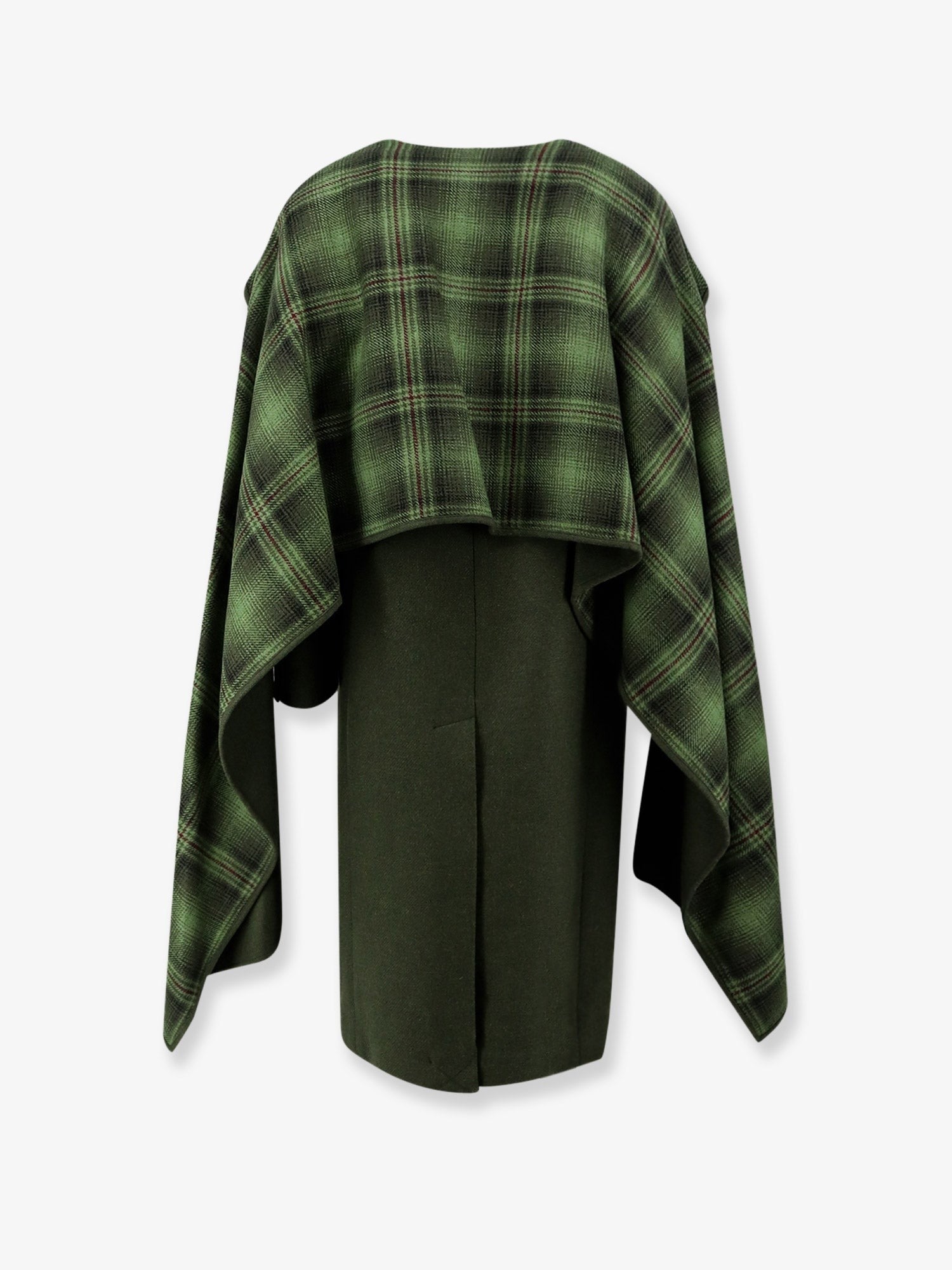 The Attico Women's Wool Blend Coat Green